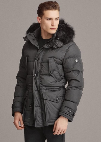 Parka Ralph Lauren RLX Faux-Fur-Trim Homem 89245-FYKD